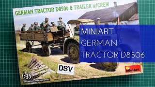 Miniart 1/35 German Tractor D8506 and Trailer with Crew (35314) Review