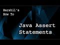 1.13 Assert Statements in Java