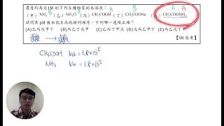 【化學指考解析】酸鹼鹽—98指12