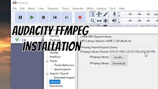 FFmpeg Audacity | Library | Installation | Can't Import M4A/MP4 Audio in Audacity | [Fixed]