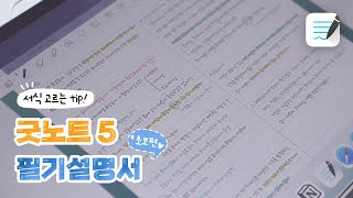 🚨아이패드병 주의🚨 굿노트5 필기설명서 초보편 | 아이패드 필기 | 노트서식 고르는팁?