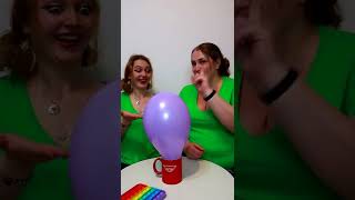 Incredible balloon magic trick #shorts by Laura Vrabie