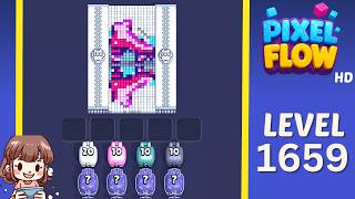 Pixel Flow Level 1659 Solution Walkthrough