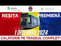 PRIMA CĂLĂTORIE cu NOUL TRAMVAI! Tură completă, DEPOU - TERMINAL, 1 Decembrie 2024