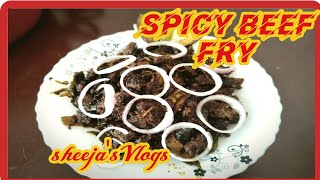 Restaurantstyle spicy Beef fry| റെസ്റ്റോറന്റ് ടേസ്റ്റിൽ ബീഫ് ഫ്രൈ.| Sheeja's Vlogs