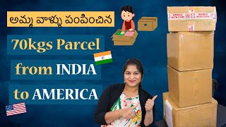 What's in my 70kgs Courier | Things we got from India | పుట్టినిల్లు Haul | Telugu Vlogs From USA |