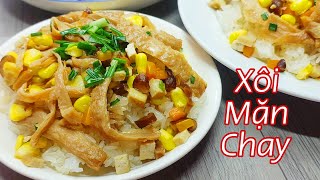XÔI MẶN CHAY _ Cách Nấu Xôi Mặn Chay Ai Cũng Khen Ngon // vegetarian sticky rice