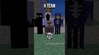 H Team \u0026 W Team #minecraftanimation #sigma #hteam #wteam #nightmonster