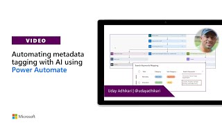 Automating metadata tagging with AI using Power Automate