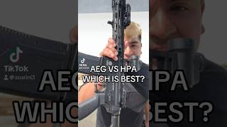 AEG vs HPA: Which is best? #shorts #short #airsoft #airsoftgi #gaming #toys #milsim #cod #gear