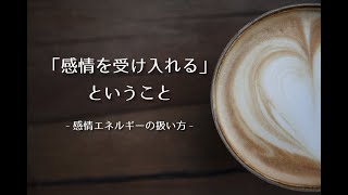 「感情を受け入れる」ことについて　- 感情エネルギーの扱い方 -