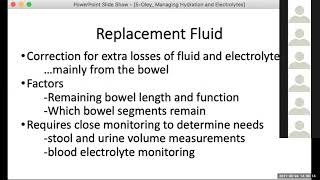 Managing Fluid and Electrolytes in the HPN Patient