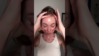 8 minute follow along face massage routine for lymphatic drainage at TMJ pain