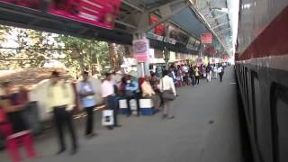 The Deccan Queen super fast express speeding through Ambernath railway station!