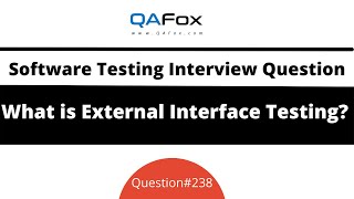 What is External Interface Testing? (Software Testing Interview Question #238)