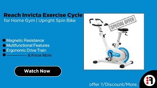 Reach Invicta Exercise Cycle for Home Gym | Review, Upright Spin Bike @ Best Price in India