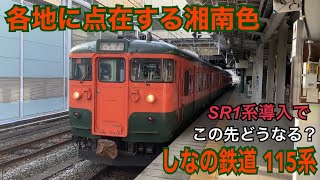 しなの鉄道北しなの線 115系 普通 妙高高原ゆき発車@長野