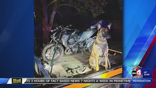 Sandy Police celebrates K-9 who tracked down suspect on motorcycle