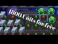 Free 1800 Units!!! Farming Free Revives!!! How to get Free Units!!!