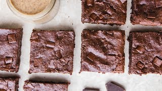 Vegan Almond Butter Brownies - Cook with Me!