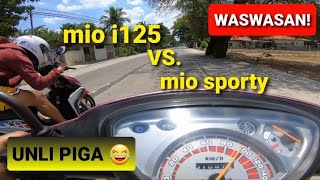 MIO i125 VS. MIO SPORTY | ALL STOCK ENGINE | WASWASAN! | SPEED JR.