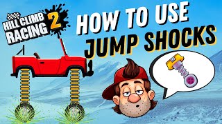 HCR2 - HOW TO Use JUMP SHOCKS - hill climb racing 2