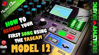 How to Setup and Record Your First Track Using the Tascam Model 12