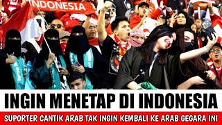 GEMPARKAN PUBLIK..!!!! SUPORTER CANTIK INI TAK MAU KEMBALI KE ARAB HANYA GARA GARA HAL INI