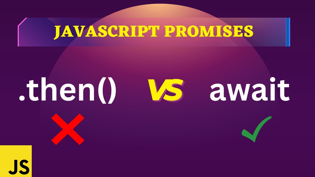 JavaScript Promises Vs Async Await Explained - YouTube