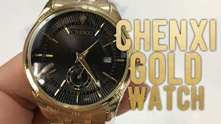 Cheap Gold Fashion Analog Dress Watch by Chenxi Review