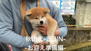 秋田犬-迅JIN- 迅くんのお迎え準備編です