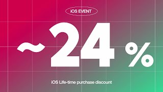 [ iOS Event 종료 ] VLLO iOS 평생 이용권 첫 가격 할인 이벤트! / iOS Life-time purchase discount🎉