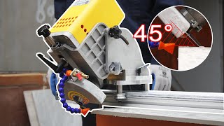 How to Use Raizi 45 Degree Miter Tile Cutting Saw Cutter Chamfer Machine(2020 New)