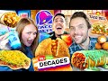 Tasting EVERYTHING on TACO BELL’S VIRAL Decades Menu!!!