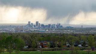 Denver, CO Skyline - Rainstorm