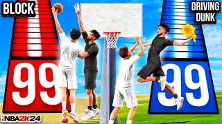 *NEW* 99 DRIVING DUNK + 99 BLOCK BUILD is OVERPOWERED in NBA 2K24! BEST GUARD BUILD IN 2K24