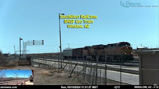 BNSF Geo Train at Winslow, AZ - 2024.03.10