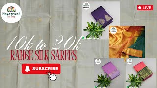 SUNDAY SPECIAL LIVE - Stunning 10k to 20k Range Silk Sarees - All sarees are Unique and Special!!