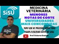 MEDICINA VETERINÁRIA NO SISU 2021: VEJA AS NOTAS DE CORTE DO CURSO MUITO IMPORTANTE.