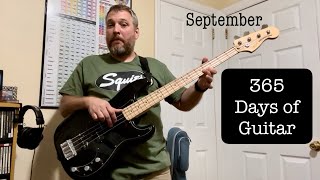 I played guitar EVERY DAY for a year! September 2023 (Days 244-273) Video 9 of 12