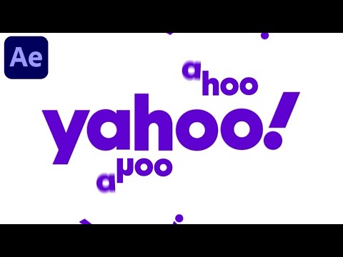 Yahoo Logo Animation In After Effects Clean Motion Graphics Tutorial