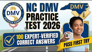 NC DMV Practice Test 2026 | 100 Expert-Verified Correct Answers to Pass First Try