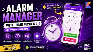🧦 ANDROID - 🧦 ALARM MANAGER WITH TIME PICKER 🧦 KOTLIN