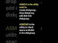 #shorts What is ASMCA and ASMCMD in ASM? #learnomate technologies