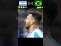 Brazil vs Argentina - Penalty Shoutout | Final Copa America 2024 | Messi vs Vinicius #football #fyp