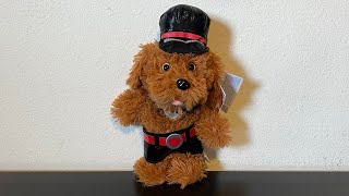 Gemmy Valentines 2025 Animated Plush (Golden Doodle With Hat)