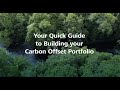 Your Quick Guide to Building your Carbon Offset Portfolio