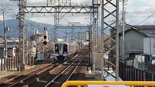 南海高野線8300系8312編成各停千代田行きと8318編成+8716編成各停なんば行き発着シーン