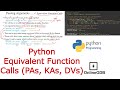 Python | Function | Equivalent Calls