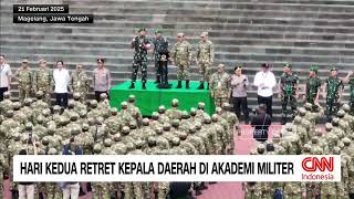 Hari Kedua Retret Kepala Daerah di Akademi Militer